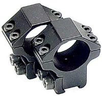 Кольца Leapers Accushot 25,4 мм для установки на оружие с призмой 10-12 мм, STM, средние, RGPM-25M4