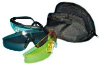 Очки стрелковые Sporty  набор с 3 линзами сменными (УФ-защита, класс оптики 1, незапотевающие, регул. дужки, сменные линзы) 1060-10